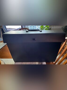 Source Unknown Black Document File Case with Top Handle